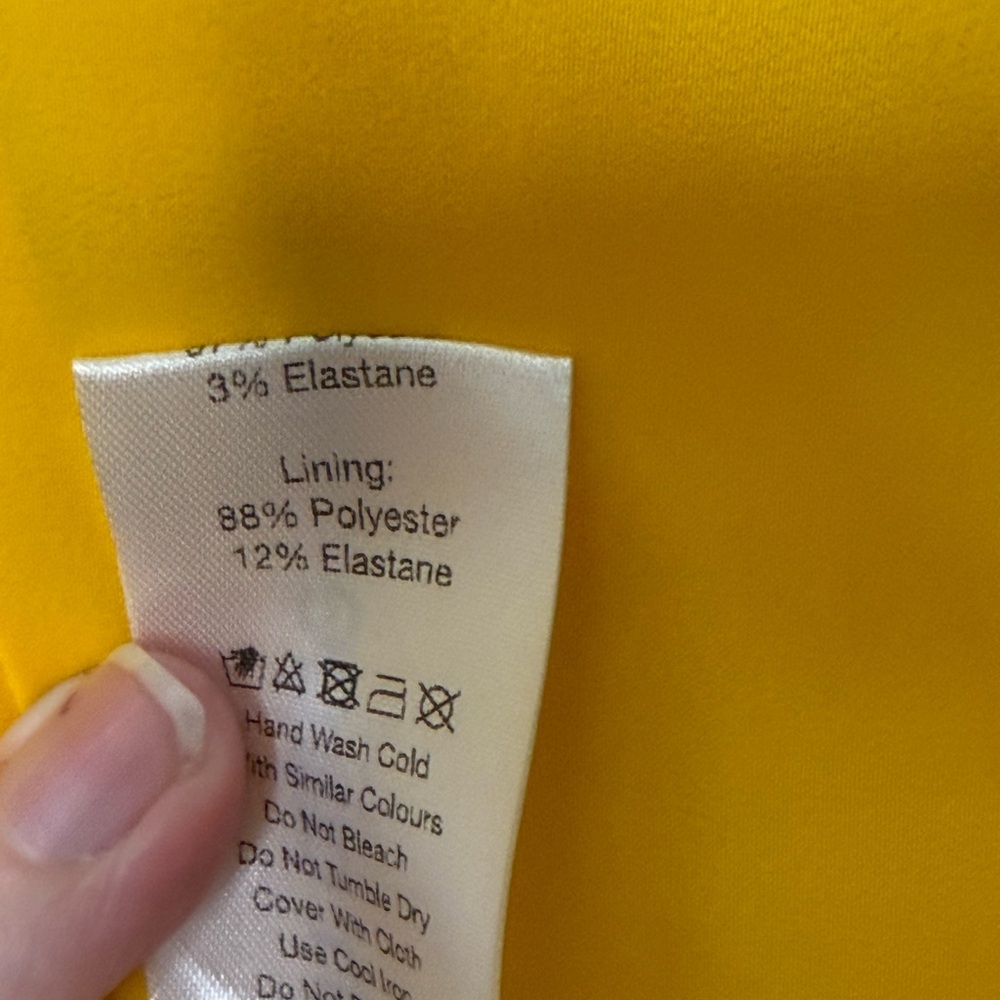 Lavish Alice Emma Cowl Neck Mini Wrap Formal Cocktail Dress in‎ Yellow NWT Sz 12 - Picture 10 of 14